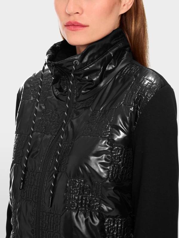 Marc Cain Wattierte Jacke mit gestepptem Oberstoff im Angebot