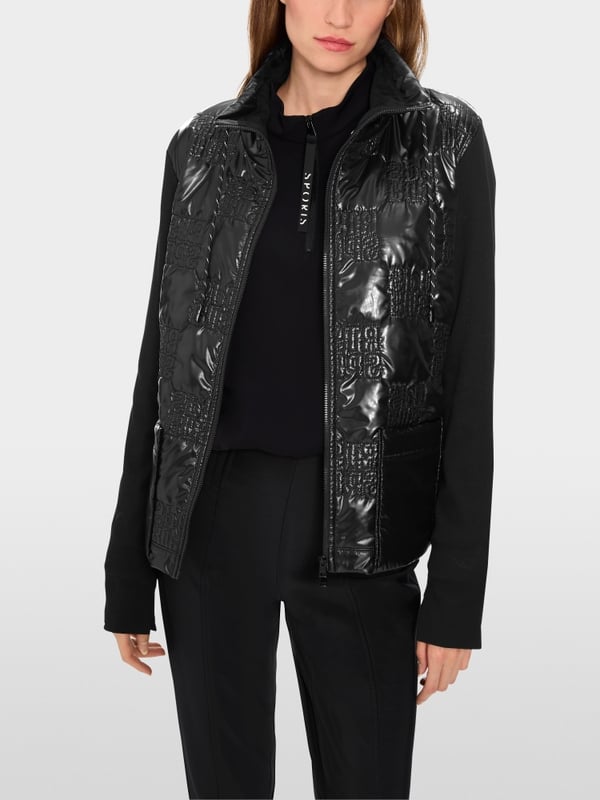 Marc Cain Wattierte Jacke mit gestepptem Oberstoff im Angebot