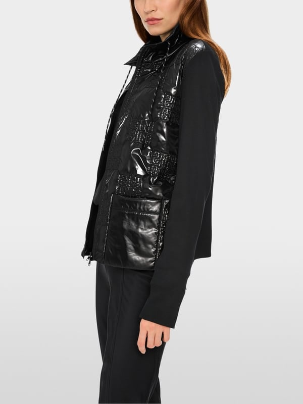Marc Cain Wattierte Jacke mit gestepptem Oberstoff im Angebot