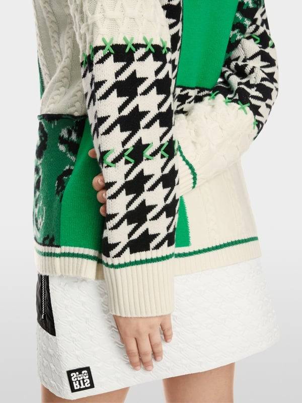 Marc Cain Muster-Mix-Cardigan aus Wolle Online