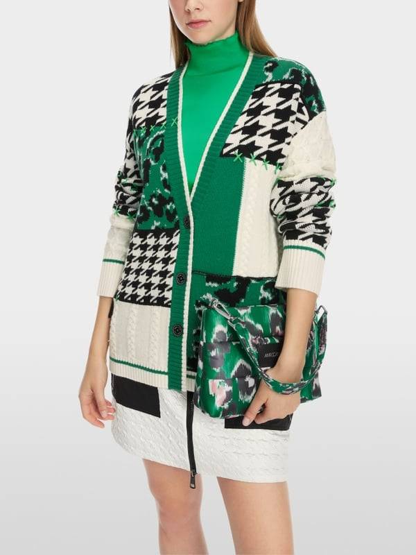 Marc Cain Muster-Mix-Cardigan aus Wolle Online