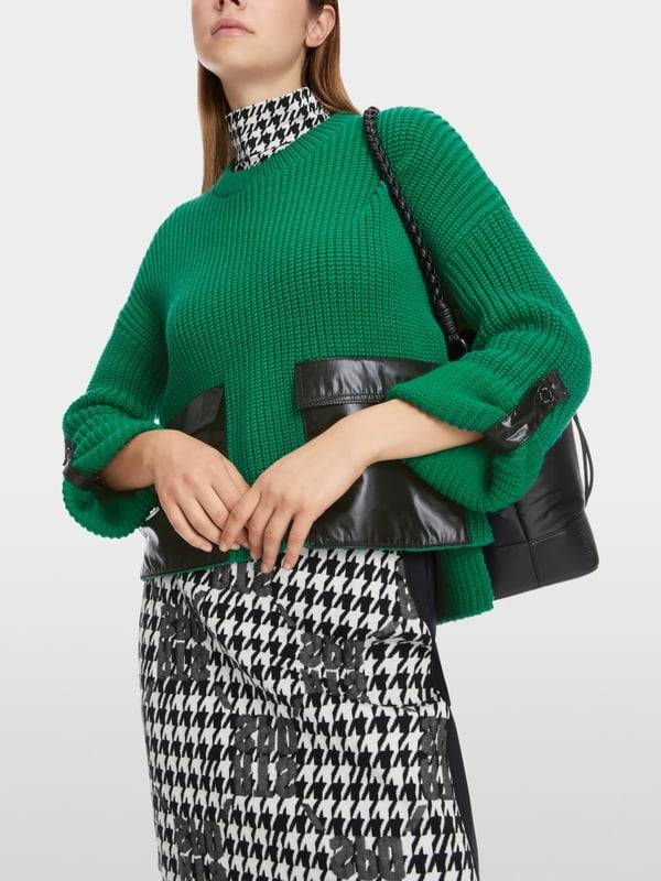 Marc Cain Shiny Patches Sweater Knitted in Germany Angebote