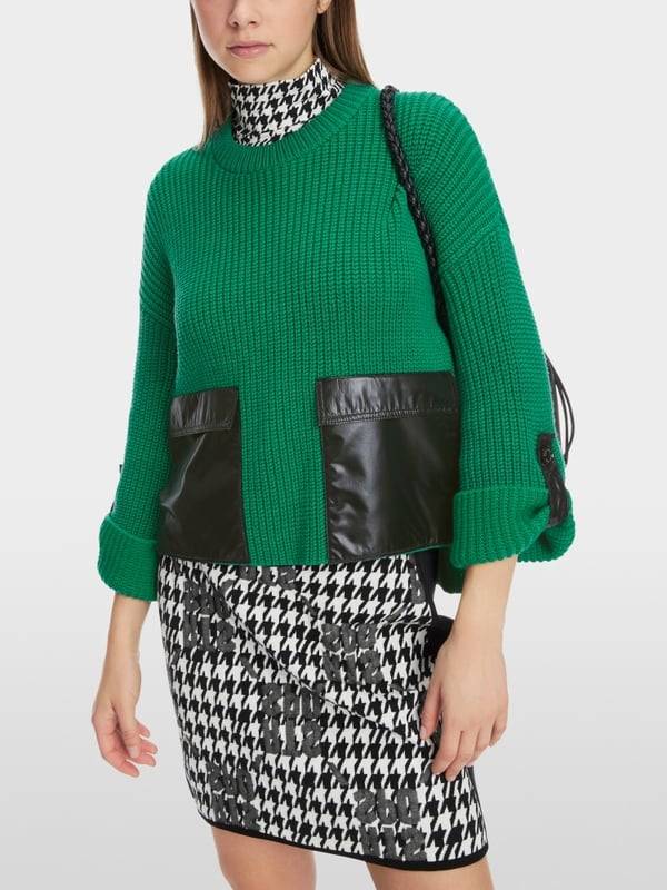 Marc Cain Shiny Patches Sweater Knitted in Germany Angebote