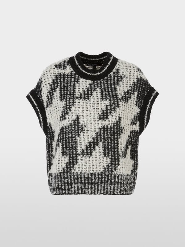 Marc Cain Chickcheck-Pullunder Knitted in Germany Online
