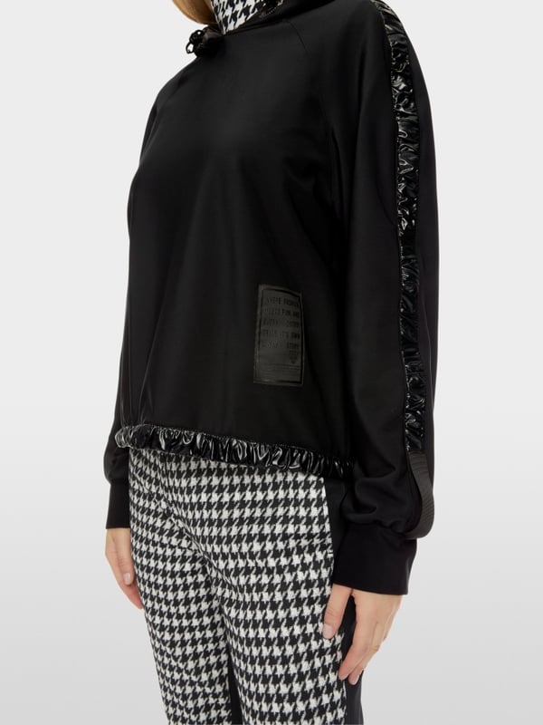 Marc Cain Kapuzen-Sweatshirt mit Vario-Ärmeln Angebote