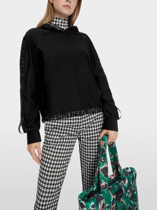 Marc Cain Kapuzen-Sweatshirt mit Vario-Ärmeln Angebote