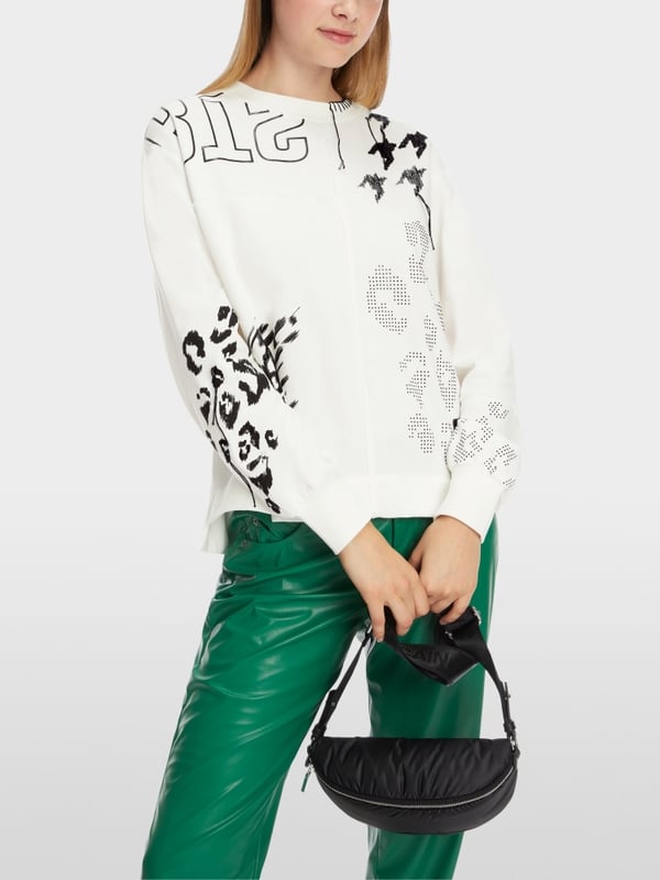 Marc Cain Sweatshirt im Muster-Mix Hotsell