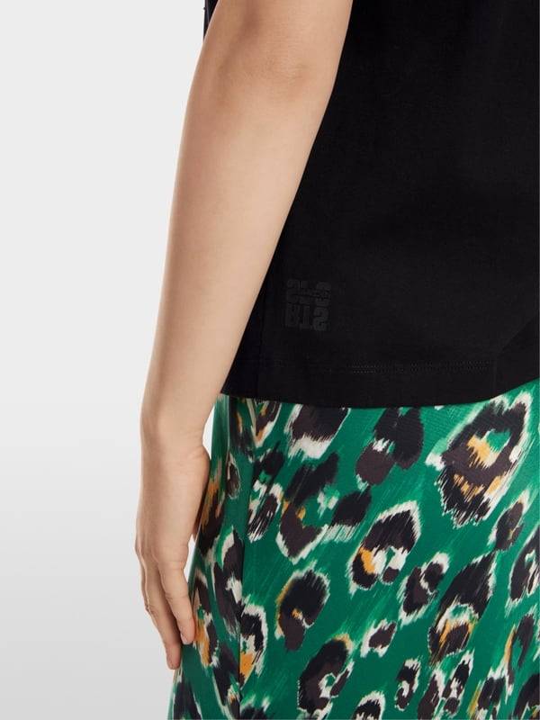 Marc Cain T-Shirt mit platziertem Chickcheck Schlussverkauf