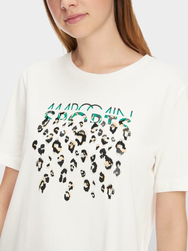 Marc Cain T-Shirt mit Greo-Print Günstiger Verkauf