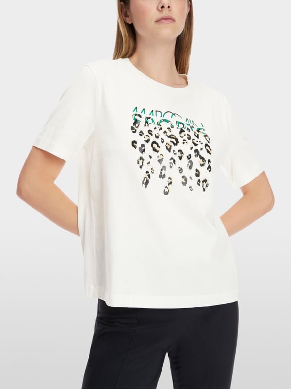 Marc Cain T-Shirt mit Greo-Print Günstiger Verkauf