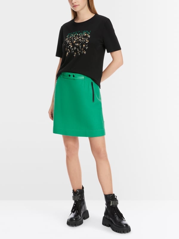 Marc Cain T-Shirt mit Greo-Print Fabrik Onlineshop