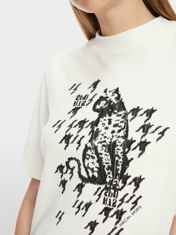 Marc Cain T-Shirt mit Leo-Print Blitzverkäufe