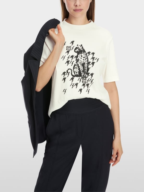 Marc Cain T-Shirt mit Leo-Print Blitzverkäufe