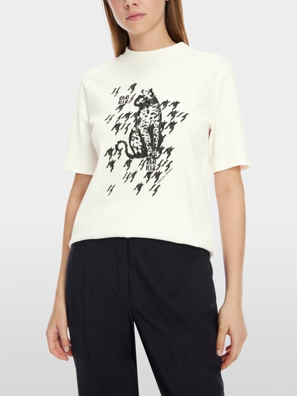Marc Cain T-Shirt mit Leo-Print Blitzverkäufe