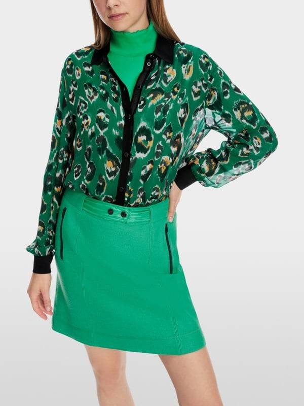 Marc Cain Hemdbluse mit Greo-Print Günstiger Verkauf