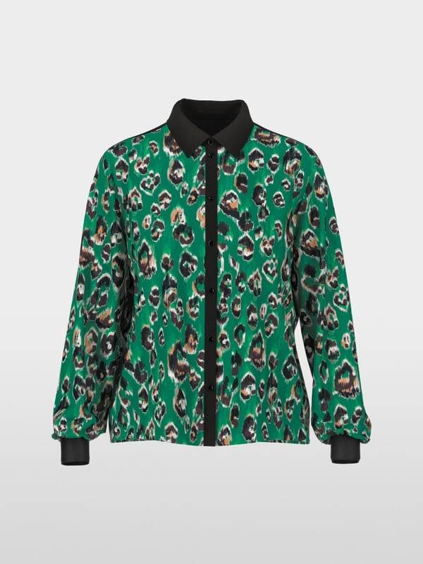 Marc Cain Hemdbluse mit Greo-Print Günstiger Verkauf