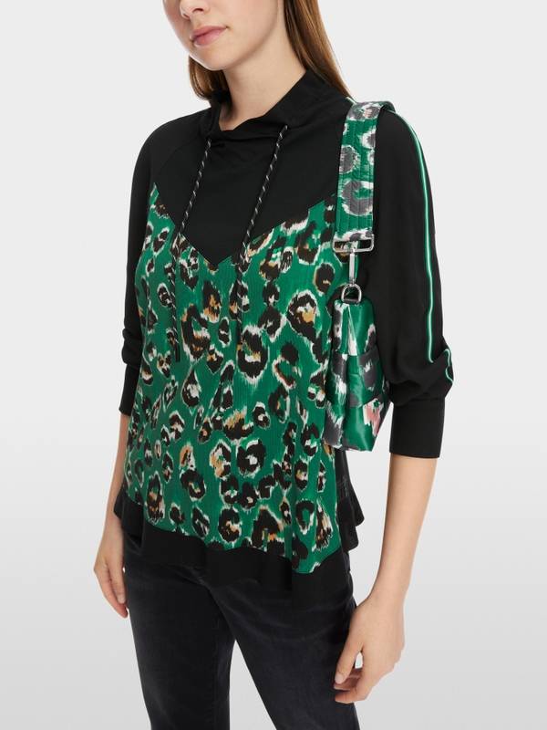 Marc Cain Bluse mit Greo-Print Fabrikverkauf