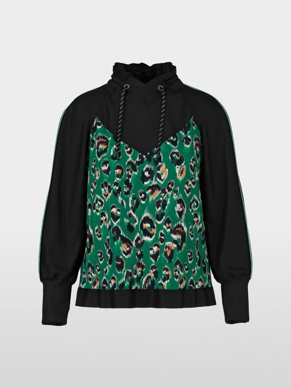Marc Cain Bluse mit Greo-Print Fabrikverkauf