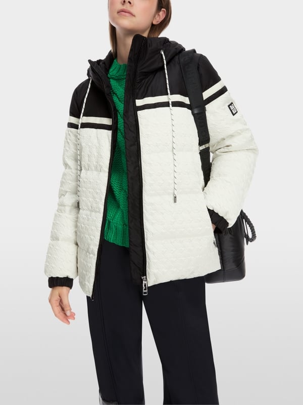 Marc Cain Outdoor-Jacke mit Hahnentritt-Relief Verkauf