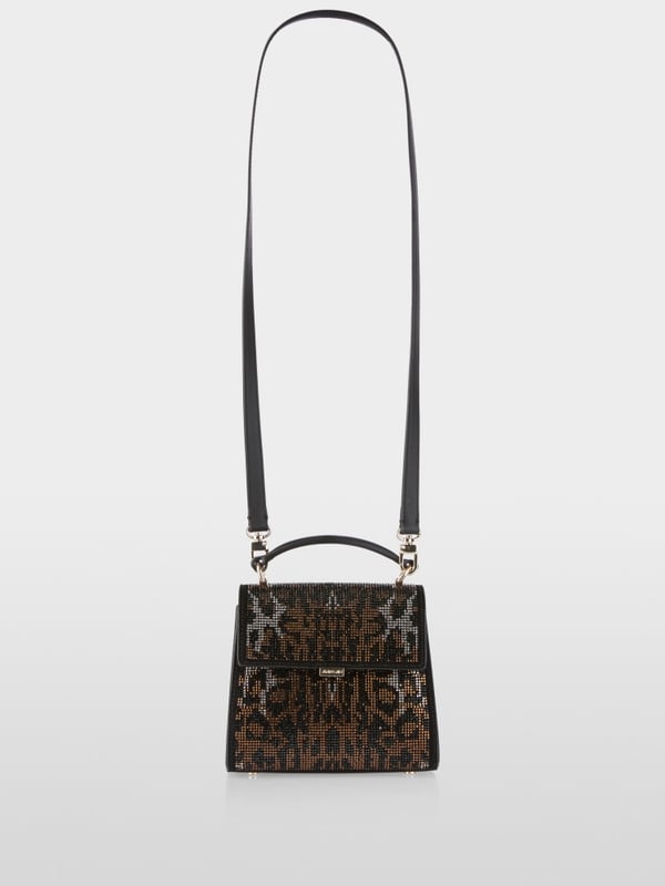 Marc Cain Satchel-Bag im Leo-Dessin aus Crystals