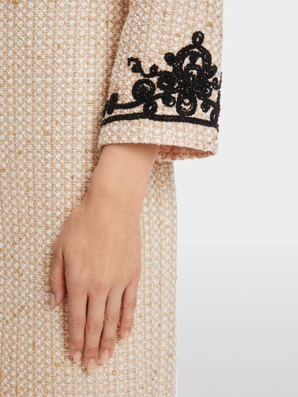 Marc Cain Glitzerndes Kleid mit Stickerei Verkauf