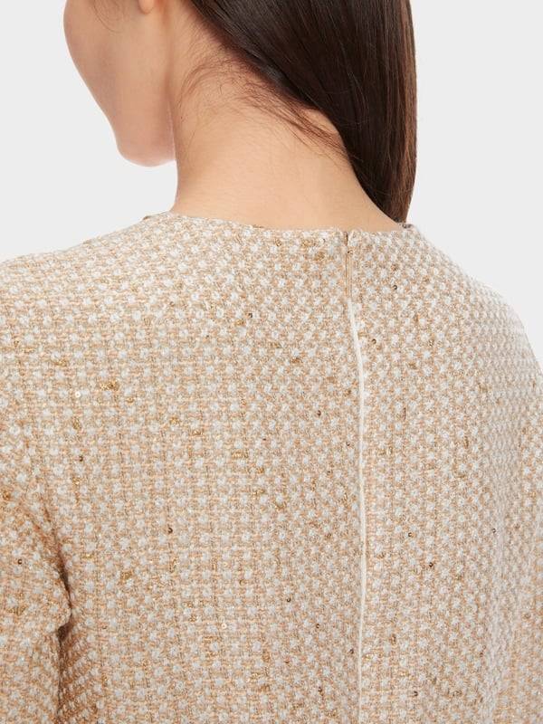 Marc Cain Glitzerndes Kleid mit Stickerei Verkauf