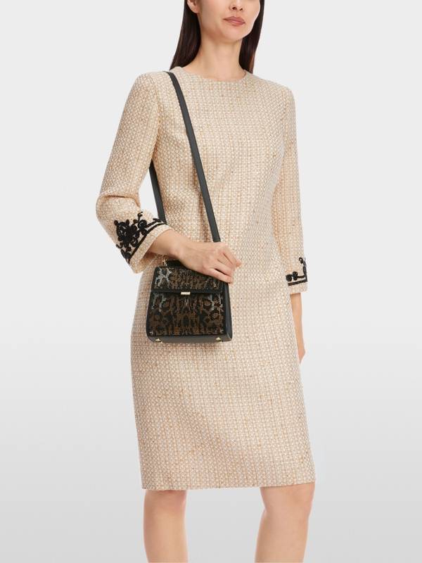 Marc Cain Glitzerndes Kleid mit Stickerei Verkauf