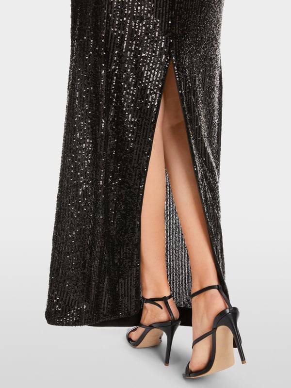 Marc Cain Langes Pailletten-Kleid im Angebot