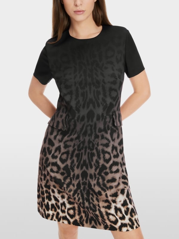 Marc Cain Kurzärmliges Leo-Kleid Hotsell
