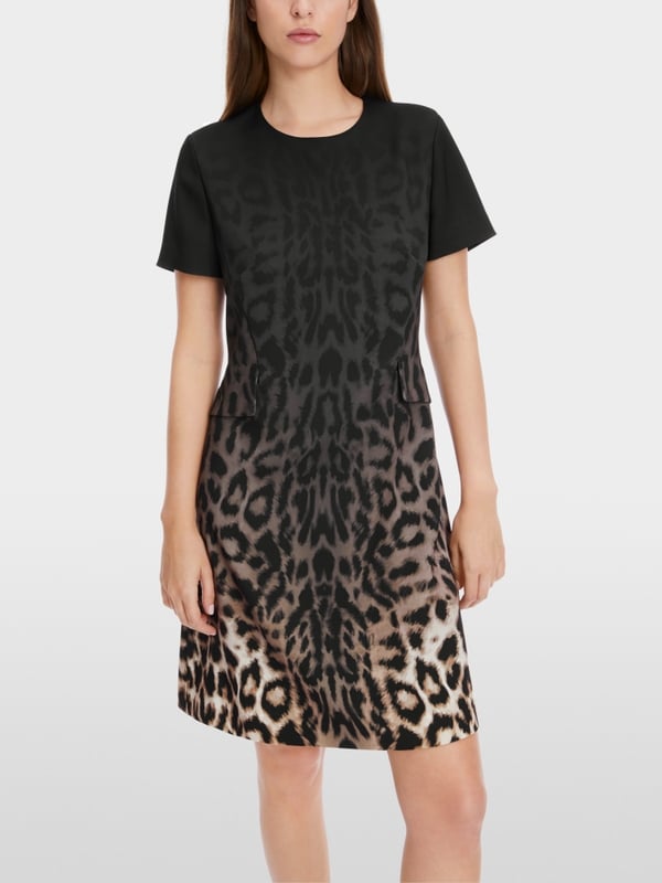 Marc Cain Kurzärmliges Leo-Kleid Hotsell