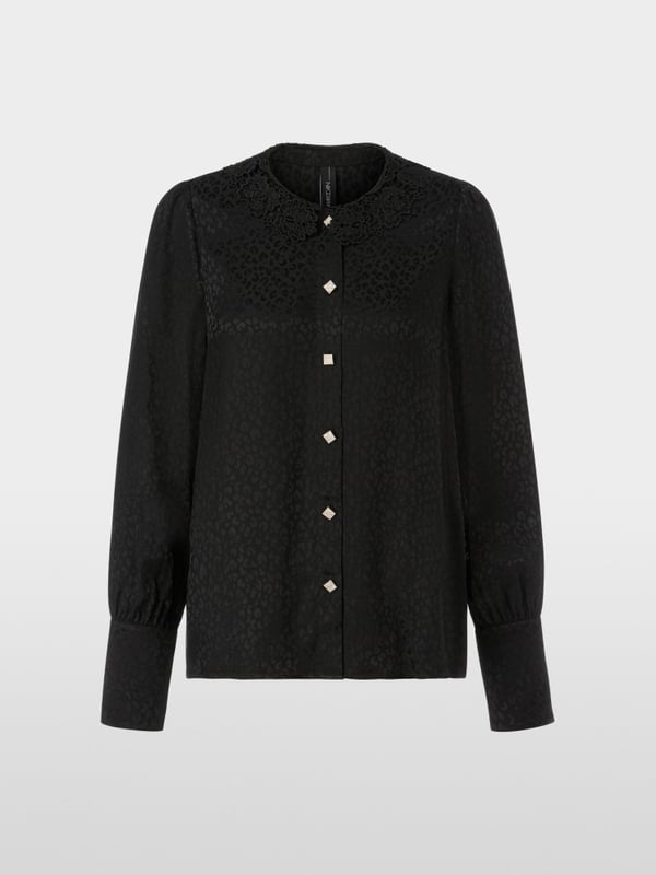 Marc Cain Bluse im Leo-Jacquard im Angebot