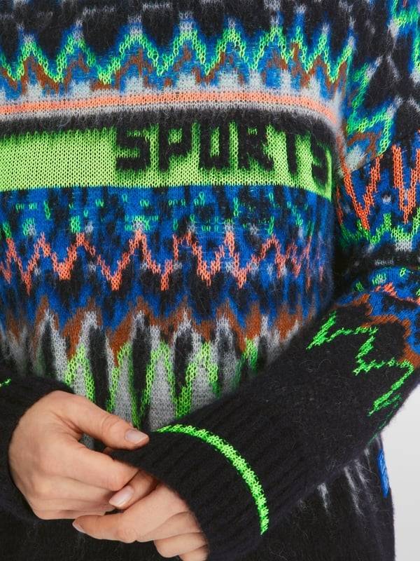 Marc Cain Jacquard-Sweater Knitted in Germany Auslauf