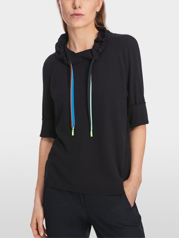 Marc Cain Raglanbluse mit Rüschendetail Angebote