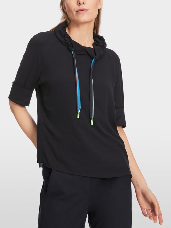 Marc Cain Raglanbluse mit Rüschendetail Angebote