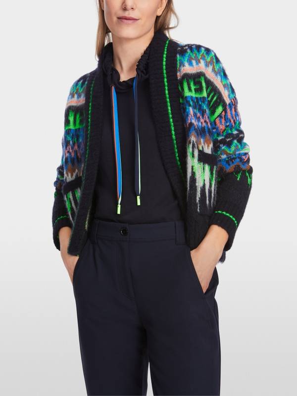 Marc Cain Jacquard-Cardigan Knitted in Germany im Angebot