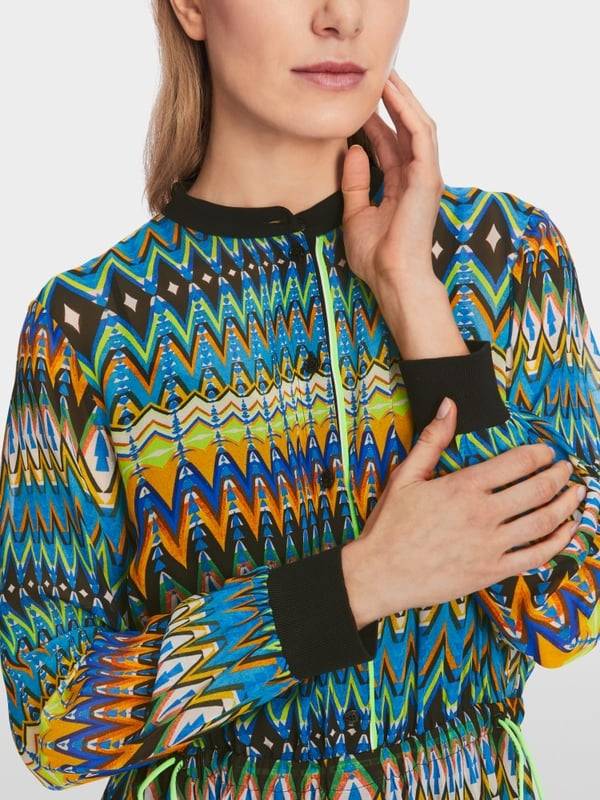 Marc Cain Viskose-Kleid in Midi Preisnachlass