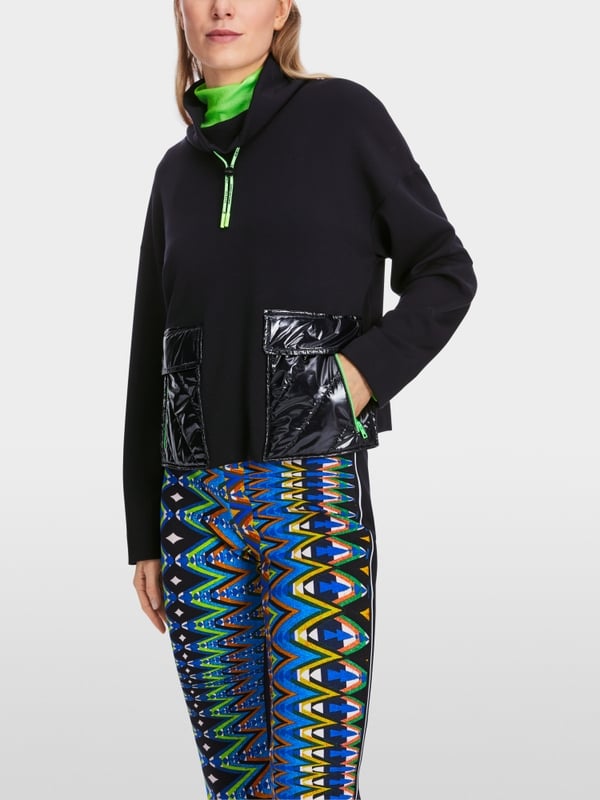 Marc Cain Oversized Sweatshirt in Materialmix Online