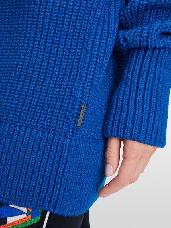 Marc Cain Sweater mit Troyer - Knitted in Germany Günstiger Verkauf
