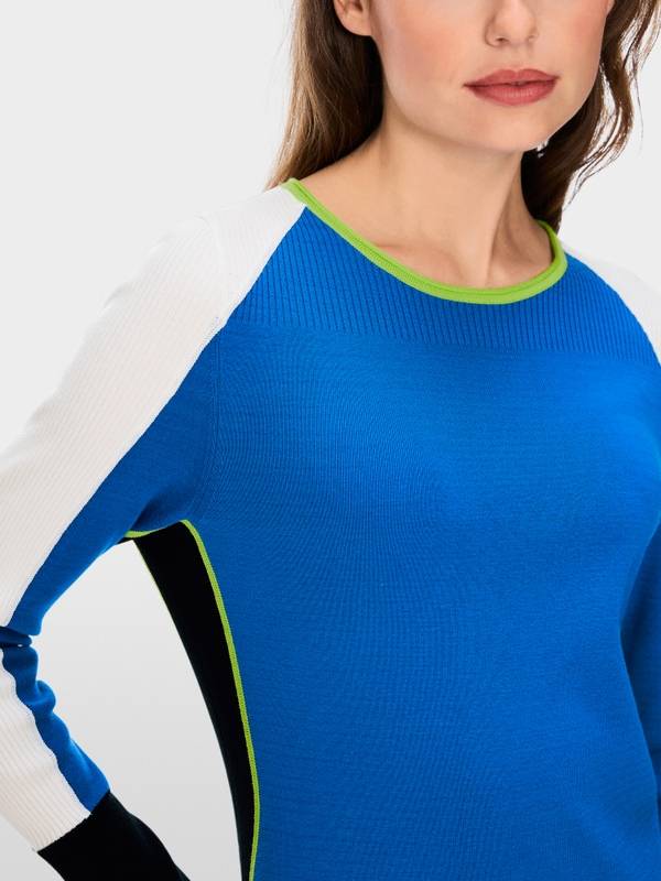 Marc Cain Mini-Strickkleid in Colorblocking Blitzverkäufe