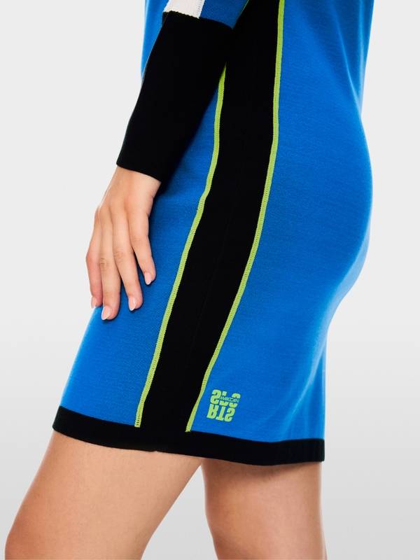 Marc Cain Mini-Strickkleid in Colorblocking Blitzverkäufe