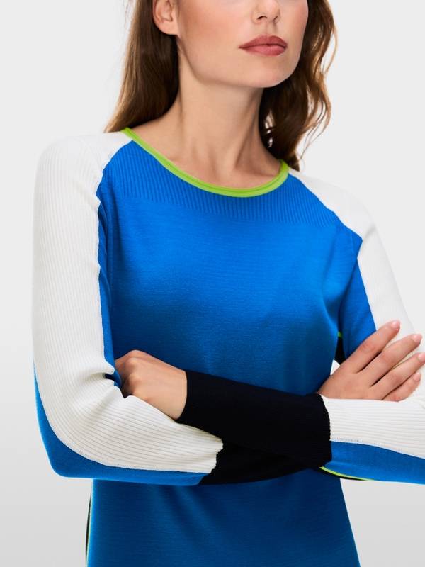 Marc Cain Mini-Strickkleid in Colorblocking Blitzverkäufe