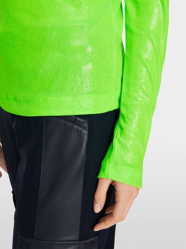 Marc Cain Longsleeve mit Glanz-Effekt Auslauf