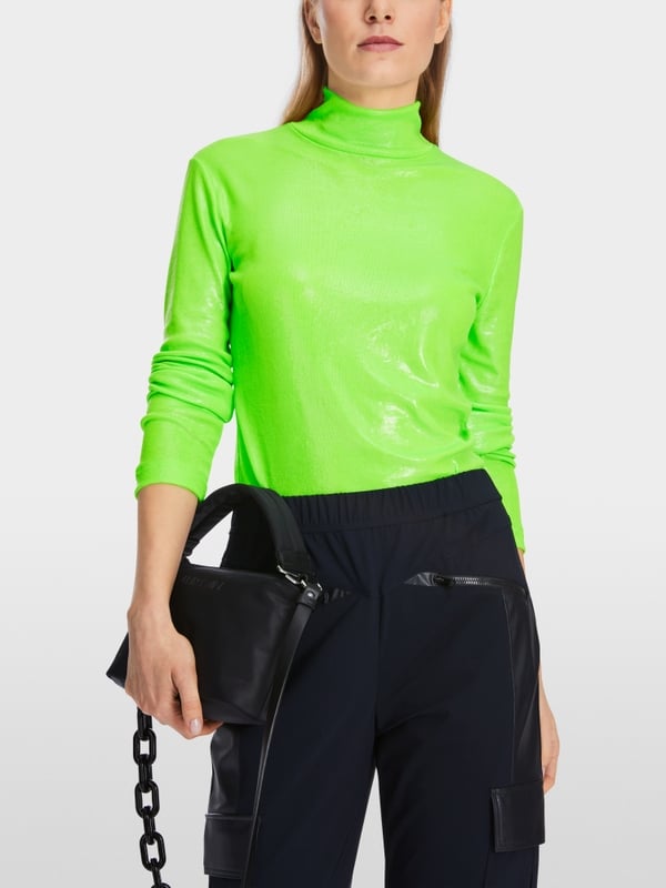Marc Cain Longsleeve mit Glanz-Effekt Auslauf