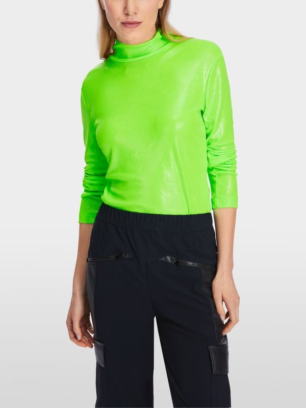 Marc Cain Longsleeve mit Glanz-Effekt Auslauf