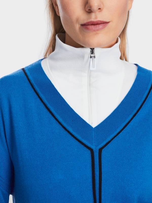 Marc Cain Sweater mit V-Neck - "Rethink Together" Günstiger Verkauf
