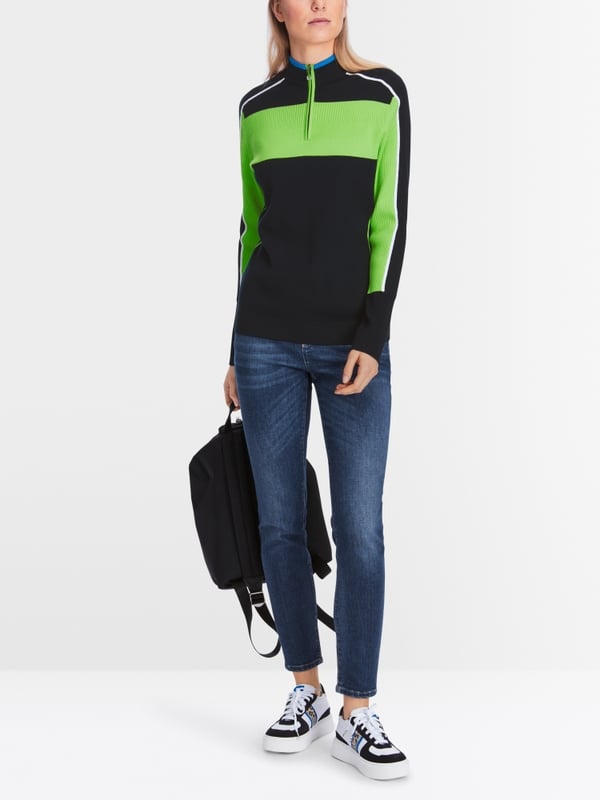 Marc Cain Sweater mit Colorblocking