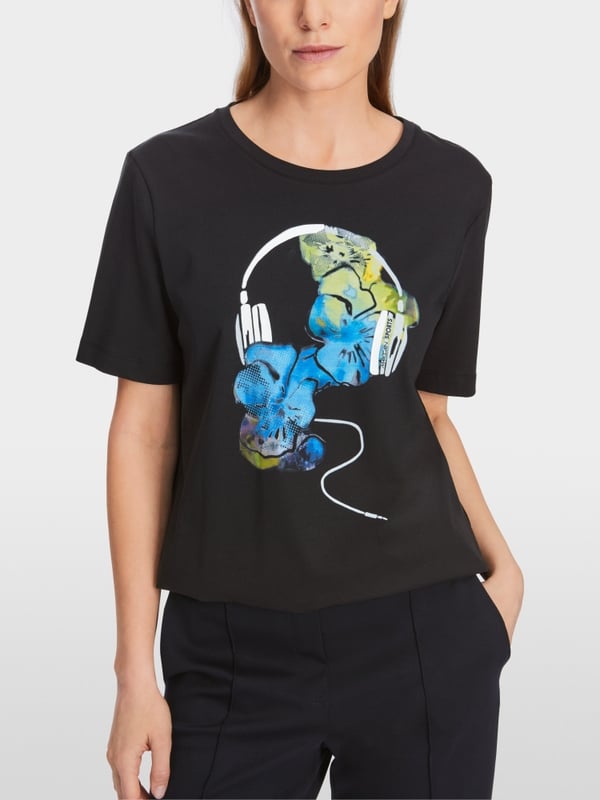 Marc Cain T-Shirt mit Print "Rethink Together" Verkauf