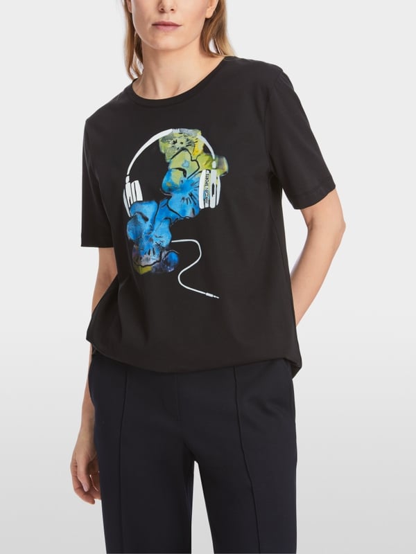 Marc Cain T-Shirt mit Print "Rethink Together" Verkauf