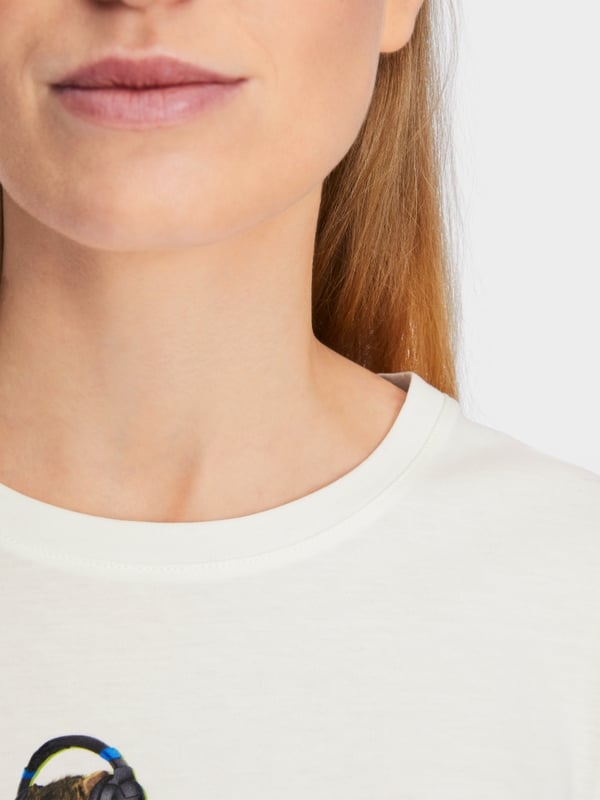 Marc Cain Baumwoll-T-Shirt "Rethink Together" Angebote