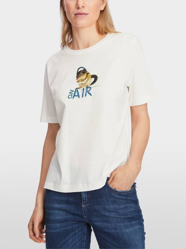 Marc Cain Baumwoll-T-Shirt "Rethink Together" Angebote